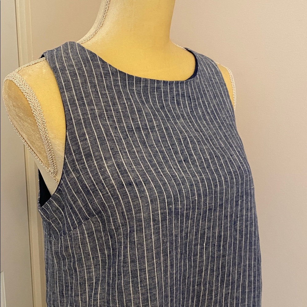 QUINCE 100% European Linen Tank Mini Dress S - Picture 2 of 9